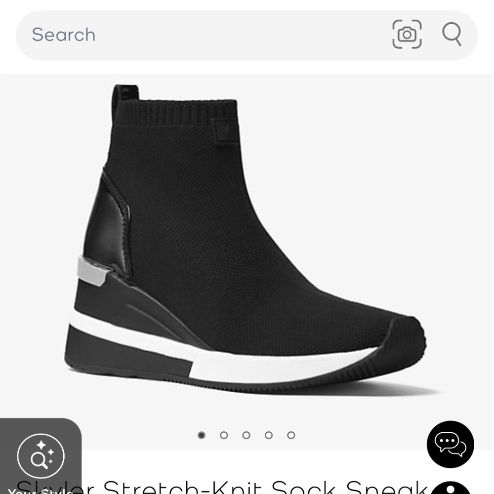 Michael Kors Skyler Stretch-Knit Sock Sneaker